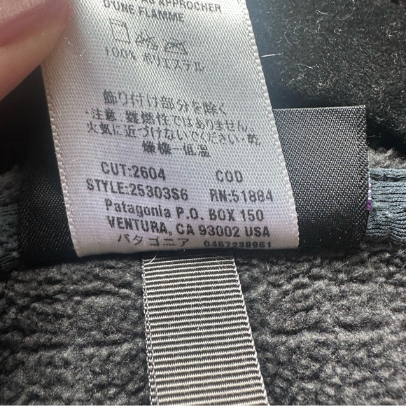 Patagonia Men’s Radiant Jacket medium Gray Full Zip Fleece polartec Casual - Picture 10 of 11